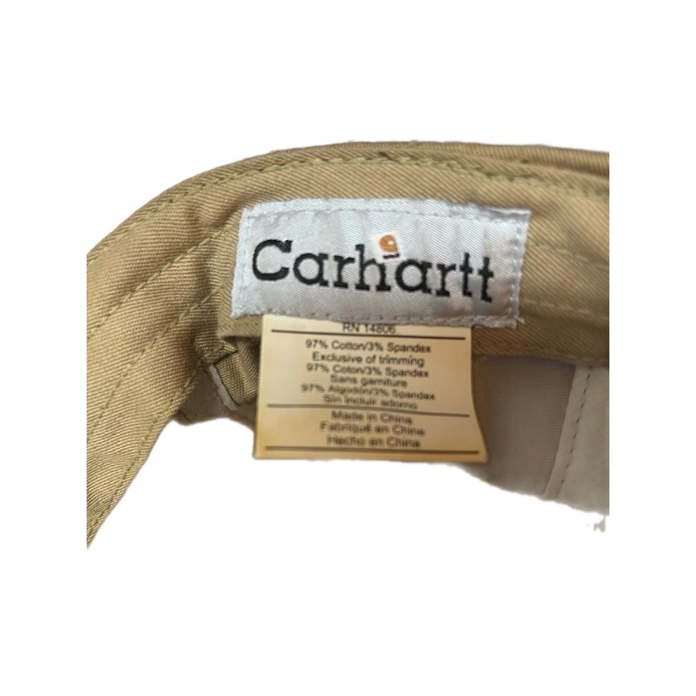Vintage Carhartt Logo Cap – Tan / Brown – Classic Workwear Hat – Spring 2006 [D] - Picture 11 of 13